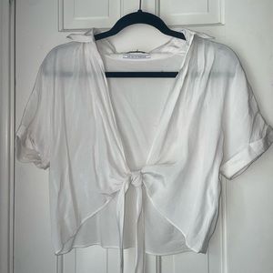 Urban outfitters front tie blouse